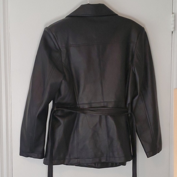 ** SOLD ** Black Leather Jacket - Picture 2 of 2